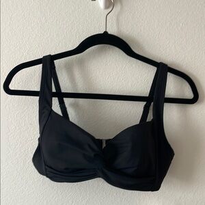 Lands' End Black Swim top